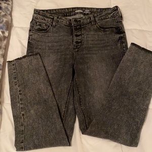 Dark wash high rise super skinny Jean